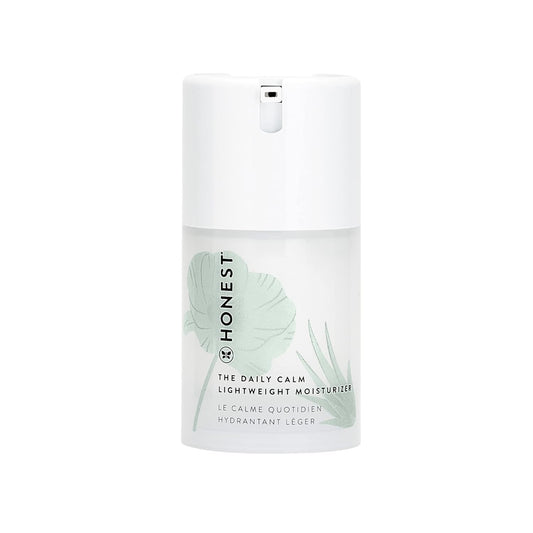 Honest Beauty The Daily Calm Lightweight Moisturizer with Hyaluronic Acid | For Sensitive Skin | Dermatologist Tested & Hypoallergenic | Vegan + Cruelty free | 1.7 Fl Oz
