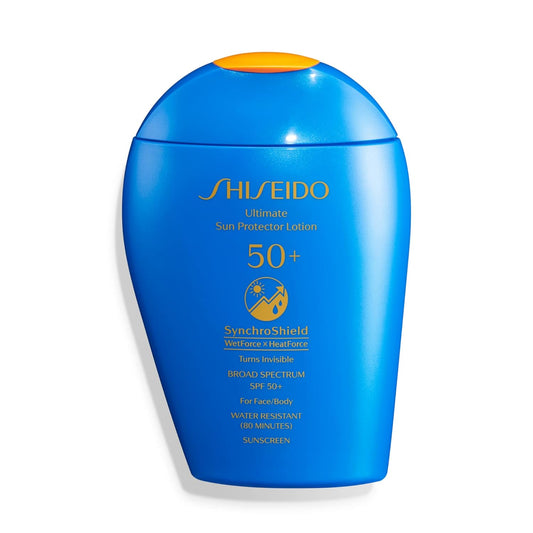 Shiseido Ultimate Sun Protector Lotion - Invisible Broad-Spectrum SPF 50+ Sunscreen for Face & Body - Lightweight Formula - All Skin Types