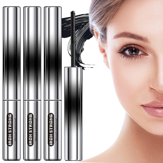 3Pcs Judy Doll Mascara, Judy Doll 3D Strong Curling Iron Mascara, 3D Curling Eyelash Iron Judy Mascara, Bristleless Mascara, Washable Extra Slim Metal Mascara