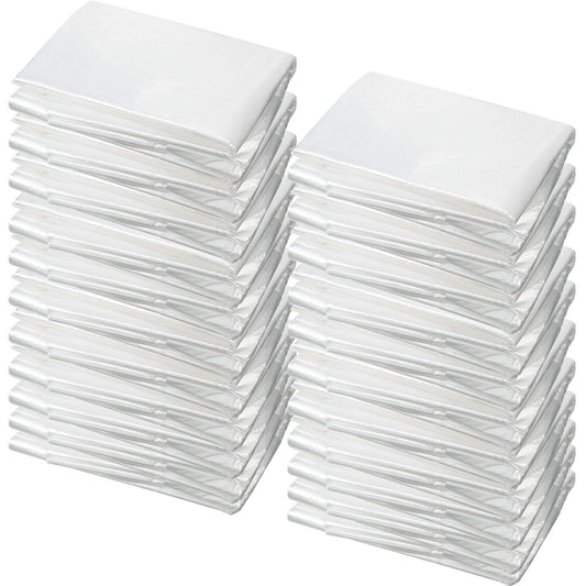 100 Disposable Salon Cape Waterproof Hair Dye Cutting Coloring Apron Shawl Barber Shampoo Cape (Clear, 51.2 x 36.2 Inch)