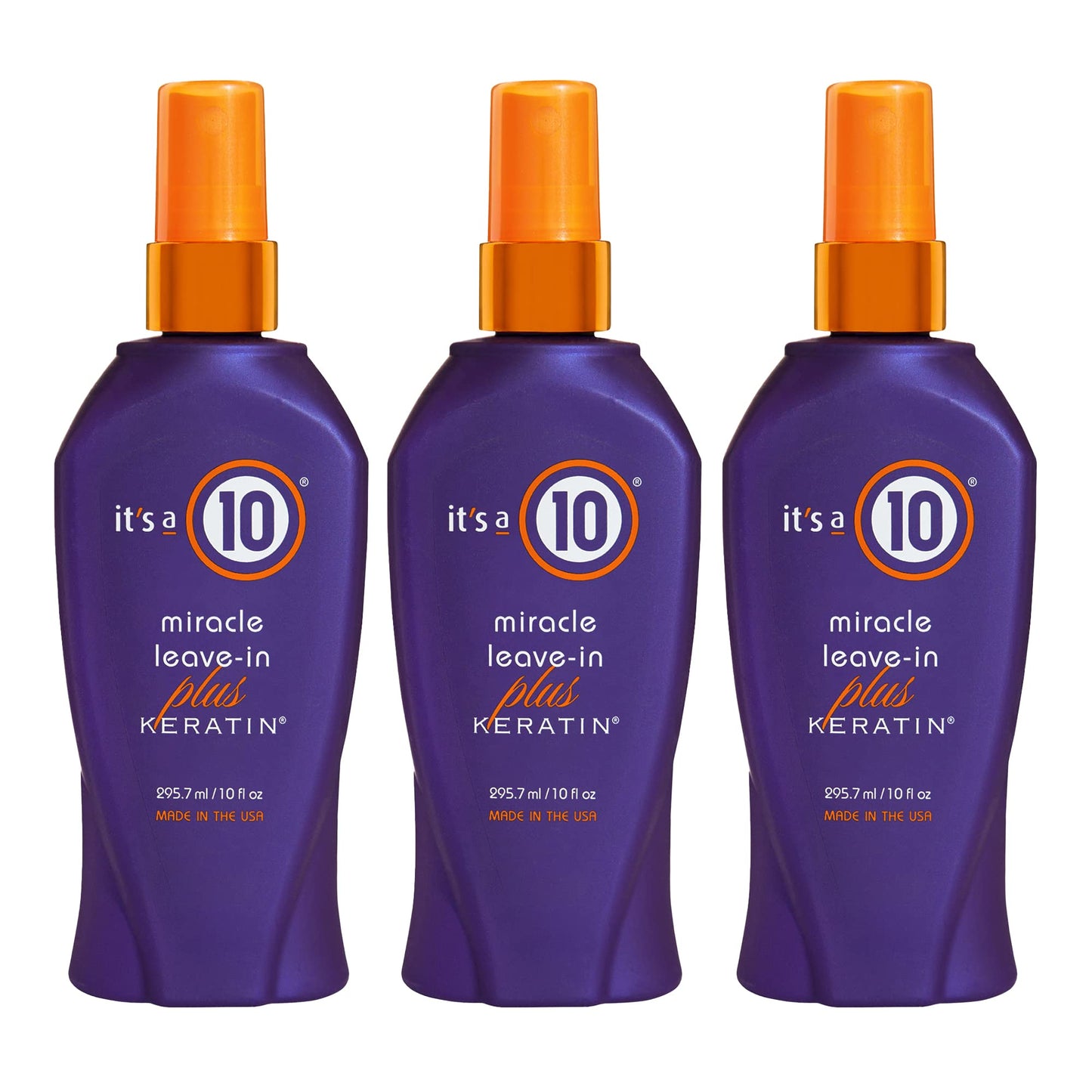 It's a 10 Haircare Miracle Leave-In Conditioner Spray w/Keratin - 10 oz. - 3ct