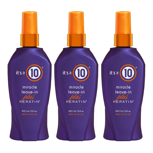 It's a 10 Haircare Miracle Leave-In Conditioner Spray w/Keratin - 10 oz. - 3ct