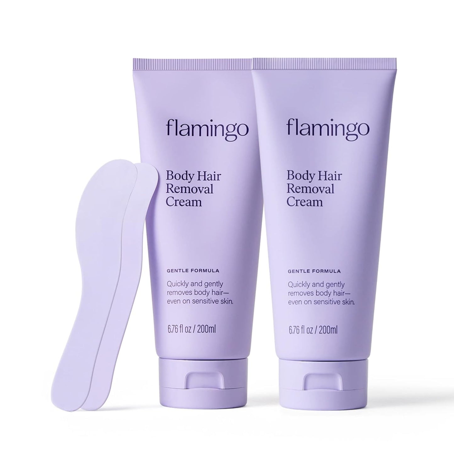 Flamingo Body Hair Removal Cream - 6.76 fl oz - Pack of 2Ê - Gentle Formula - Safe for Sensitive Skin