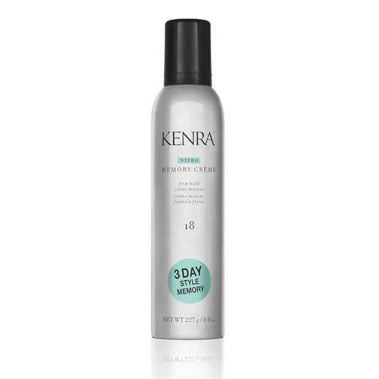 Kenra Nitro Memory Cr�me 18 | Firm Hold Cr�me Mousse | 3 Day Style Memory | 1st Nitrogen Cr�me Mousse | No Stick Application | All Hair Types