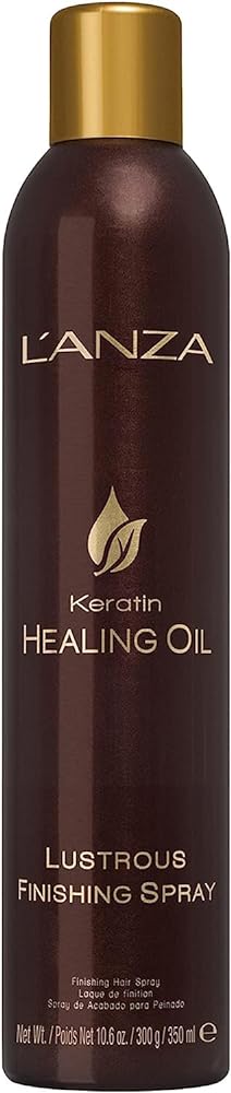 L'ANZA Keratin Healing Oil Lustrous Finishing Spray, Boosts Shine and Volume While Deeply Hydrating the Hair from Roots to Tips, For a Grease-free, Frizz-free, Relaxed Hair