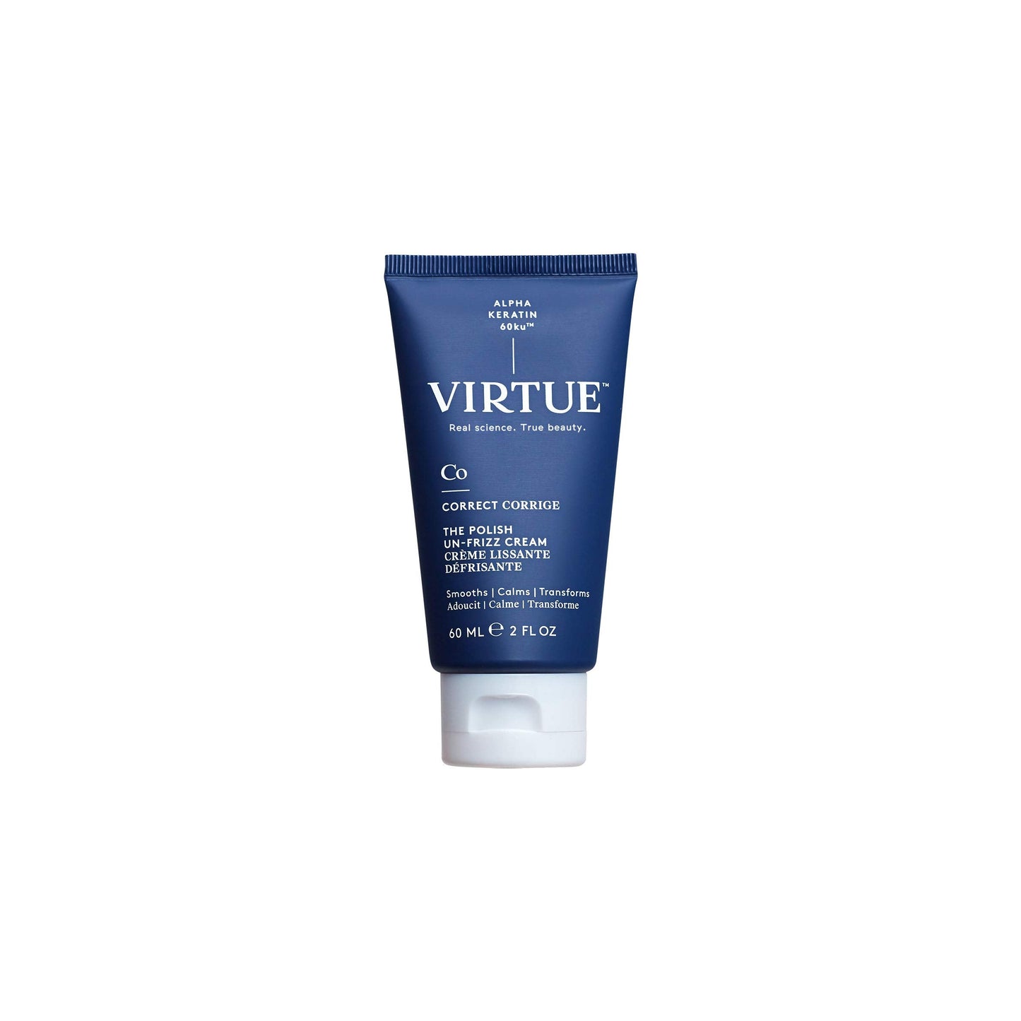 VIRTUE Un-Frizz Cream 2 FL OZ | Alpha Keratin Eliminates Frizz | Sulfate Free, Paraben Free, Color Safe, Vegan