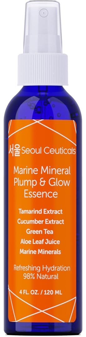 SeoulCeuticals Korean Skin Care Essence Toner - K Beauty Skincare Spray Mist For Face Contains Cucumber Extract and Marine Minerals + Organic Aloe - Get That Healthy Youthful Glow