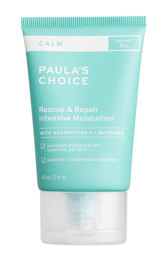Paula's Choice CALM Intensive Moisturizer for Dry + Sensitive Skin, Calms + Soothes Redness, Suitable for Rosacea-Prone & Eczema-Prone Skin, Fragrance-Free & Paraben-Free, 2ÊFl Oz.