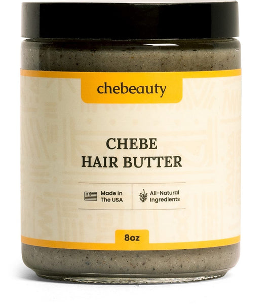 Chebeauty Chebe Hair Butter 8 Oz - All-Natural Ingredients - Deep Moisturization For Healthy Hair Growth - Best for Kinky Hair But Suited to All Hair Types - Zero Water Formula - VEGAN