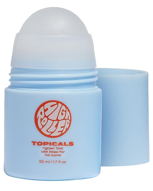 Topicals High Roller Ingrown Hair Tonic with Salicylic Acid, AHAs and BHAs - For Razor Bumps, Irritation and Ingrown Hairs - Suitable For Face & Body (1.7 Fl Oz)