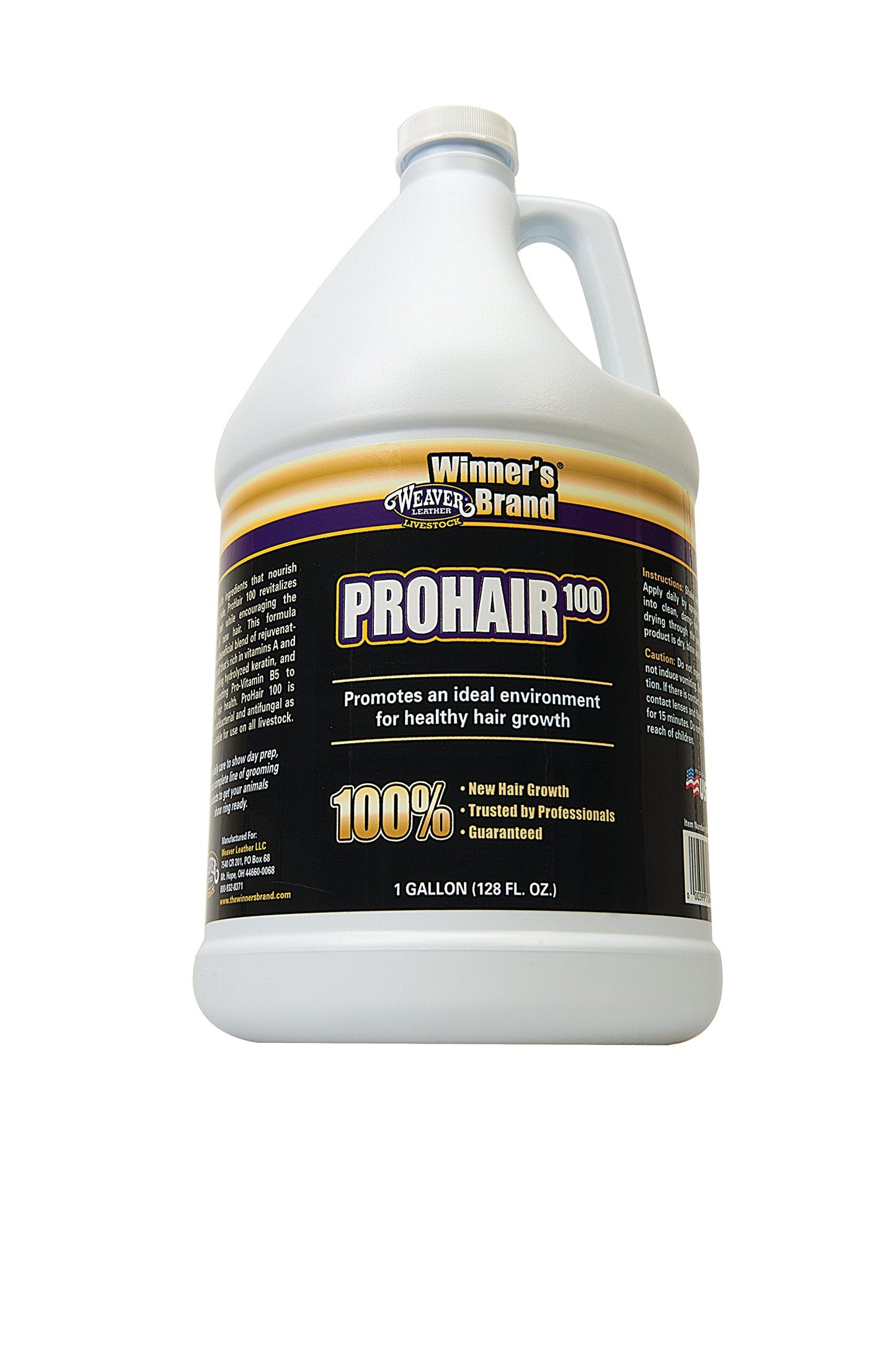 Weaver Leather Livestock Winner's Brand Pro Hair100 Shampoo, 1 Gallon