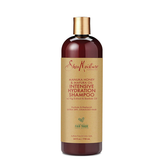SheaMoisture Intensive Hydration Shampoo for Dry, Damaged Hair Manuka Honey & Mafura Oil Sulfate-Free 24oz