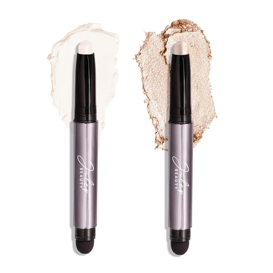 Julep Eyeshadow 101 Cr�me-to-Powder Eyeshadow Stick Duo, Pearl Shimmer & Snowfall Matte