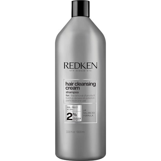 Redken Detox Hair Cleansing Cream Clarifying Shampoo | For All Hair Types | Removes Buildup & Strengthens Hair Cuticle