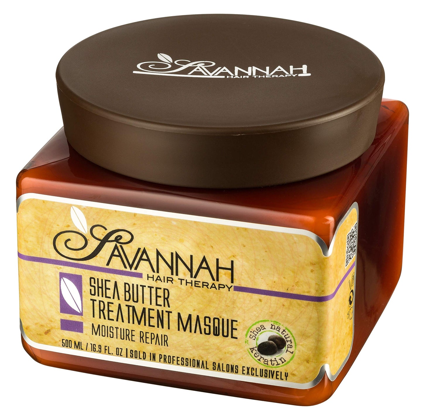 Savannah Hair Therapy Hair Mask with Shea Butter, Keratin Hair Treatment, Hair Mask Treatment, Hair Mask for Dry Damaged Hair and Growth, Hair Mask for Curly Hair.