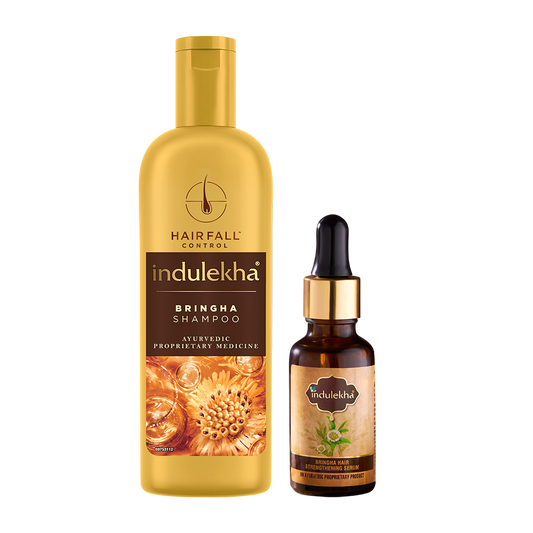 Indulekha Bringha Shampoo (200ml) and Hair Serum (30ml)