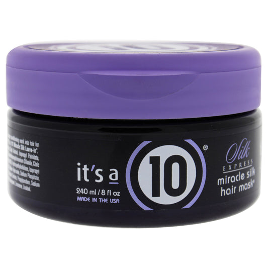 Silk Express Miracle Silk Hair Mask by Its A 10 for Unisex 8 oz Masque