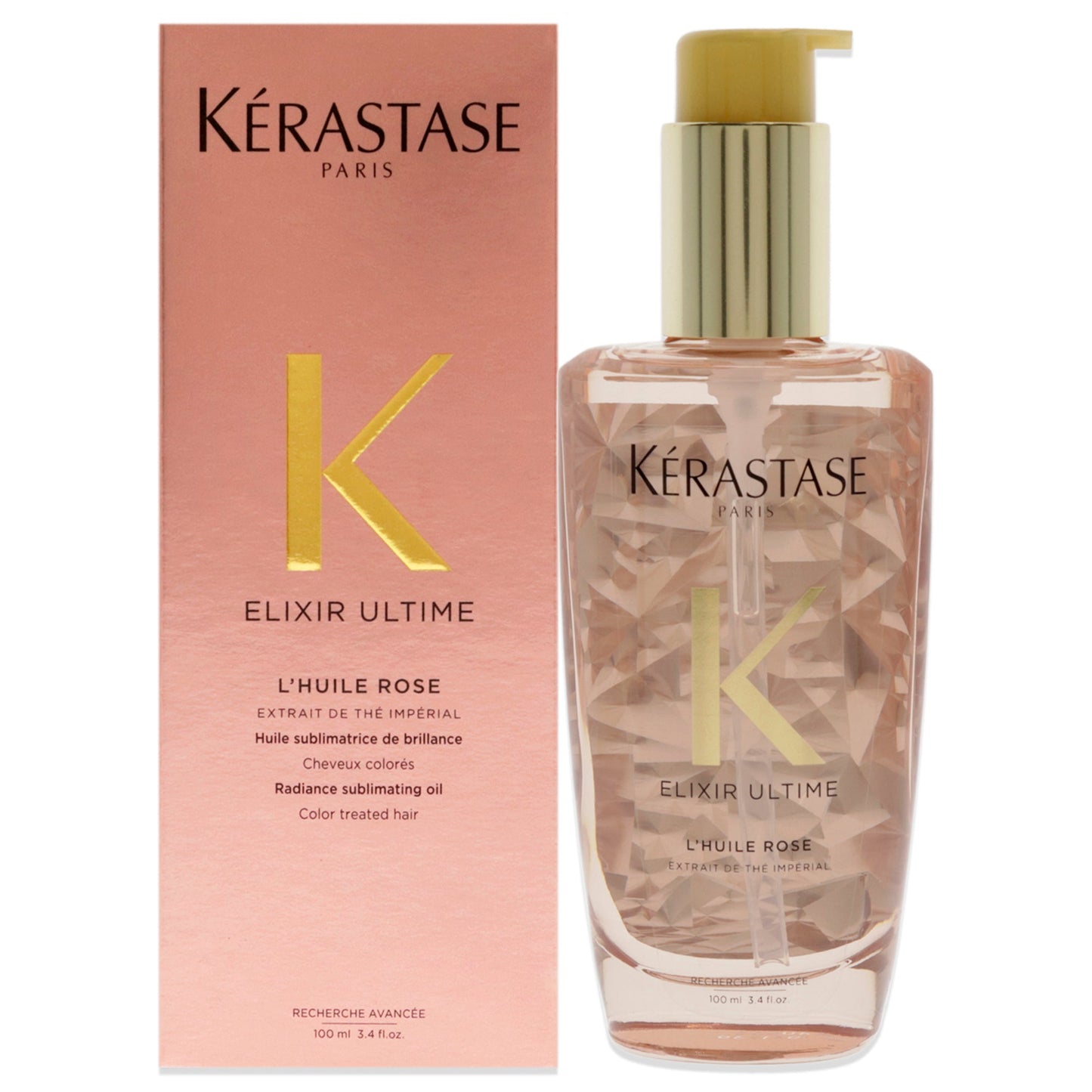Elixir Ultime LHuile Rose Nourishing Hair Oil by Kerastase for Unisex - 3.4 oz Oil